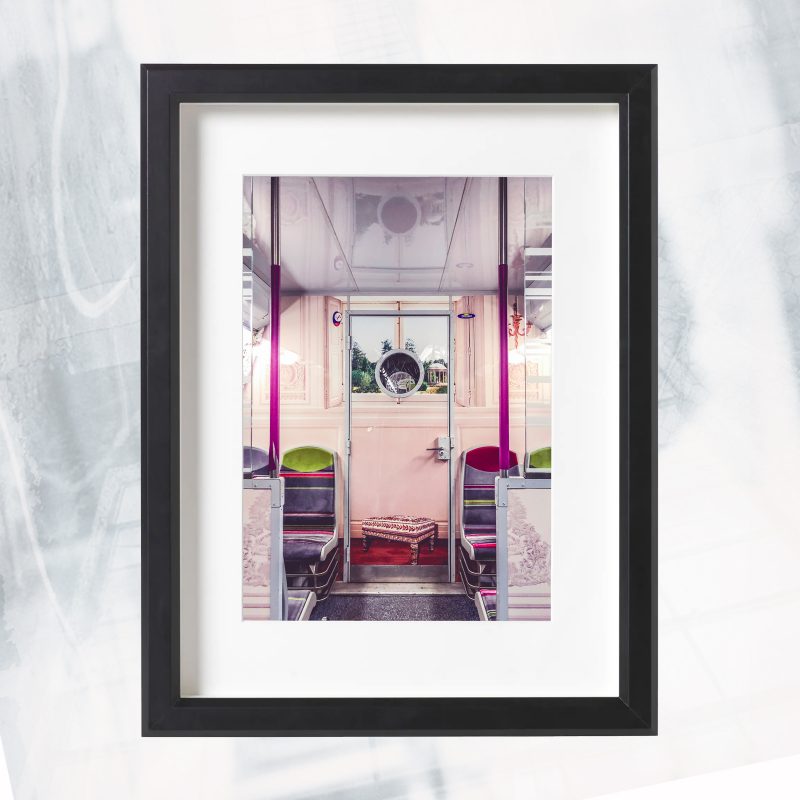 DJ01-EX-V-Train in Paris_framed